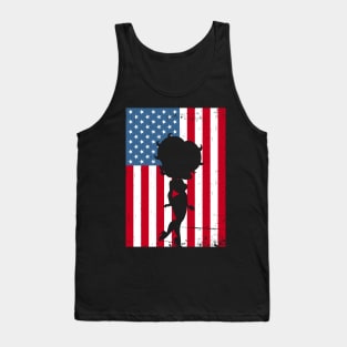 BETTY BOOP - 4th of July USA flag Tank Top